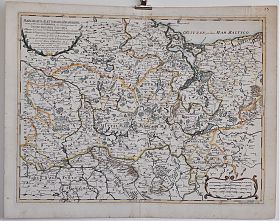 Markgrafschaft Brandenburg: Kupferstichkarte, Cantelli/Donia, 1687/1690 - Graphik-Antiquariat Steutzger