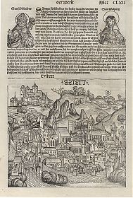 Eichstätt (EYSTETT) : Holzschnitt aus "Schedelsche Weltchronik", 1493 - Chiemgau-Antiquariat Steutzger, Wasserburg am Innr