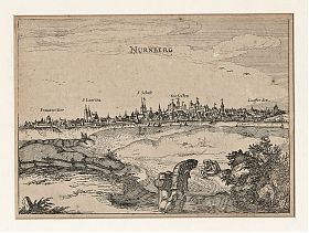 "Nurnberg" (Nürnberg): Kupferstich, Bertius, 1616 - Graphik-Antiquariat Steutzger