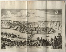 Wasserburg a.Inn: Kupferstich, Merian, ca. 1650 - Antiquariat Steutzger