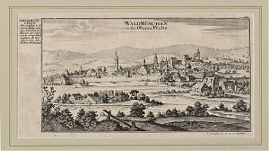 Waldmünchen: Kupferstich, Gabriel Bodenehr, um 1720 - Antiquariat Steutzer