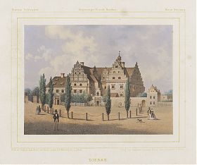 Dieban/Schlesien: Lithographie, bei Duncker, ca. 1860 - Antiquariat Steutzger