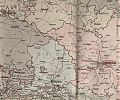 Karte der Landwehr-Bezirks-Eintheilung des Deutschen Reiches, 1888 - Antiquariat Steutzger