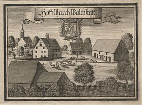 Hofmark Walchstadt (Wörthsee): Kupferstich, Wening, 1701