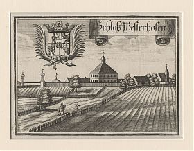 Schloß Westerhofen/Stammham/Ingolstadt : Kupferstich, Michael Wening, 1701 - Antiquariat Steutzger