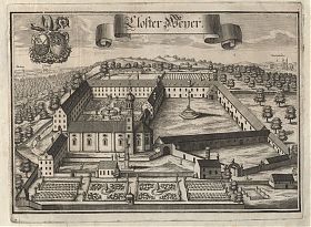 Kloster Weyarn: Kupferstich, Michael Wening, 1701 - Antiquariat Steutzger