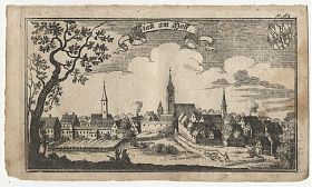 Regensburg: "Statt am Hoff" - Kupferstich, Anton Wilhelm Ertl, Churbayerischer Atlas, 1687-1705 / Antiquariat Steutzger