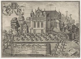 Mari-Hilf Kapelle bei Vilsbiburg : Kupferstich, Michael Wening, 1723 - Antiquariat Steutger - Wasserburg am Inn & Buch am Buchrain