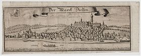 Dießen: Kupferstich, Michael Wening, 1750 - Antiquariat Steutzger / Buch am Buchrain & Wasserburg am Inn