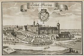 Mering a.d. Paar ("Schloß Möring") : Kupferstich, Michael Wening, 1701 (Exemplar der Erstauflage) - Antiquariat Steutzger / Buch am Buchrain & Wasserburg am Inn