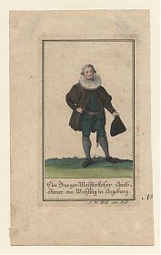 Augsburg (Amtsdiener): Altkolorierter Kupferstich, Ende 18. Jh. - Antiquariat Joseph Steutzger / Buch am Buchrain & Wasserburg am Inn
