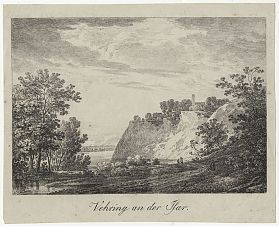 "Vehring an der Isar" (Oberföhring). - Lithographie von Max Joseph Wagenbauer, 1810 - Antiquariat Joseph Steutzger / Buch am Buchrain & Wasserburg am Inn