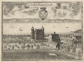 Schloß Ammerland/Starnberger See : Kupferstich, Michael Wening, 2. Auflage, ca. 1750 - Antiquariat Joseph Steutzger / Wasserburg am Inn / Buch am Buchrain