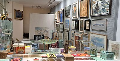 Ausstellungsraum : Wasserburg am Inn - Salzsenderzeile 16 - Joseph Steutzger / Antiquariat & Kunsthandel / Wasserburg am Inn & Buch am Buchrain