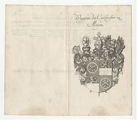 Mainz, Kurfürstl. Wappen. - Kupferstich, Weigel 1751 -  Joseph Steutzger / Antiquariat / Buch am Buchrain & Wasserburg am Inn