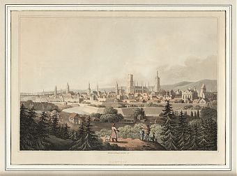 Danzig : Altkolorierte Aquatinta, Robert Bowyer, 1815 - Antiquariat Joseph Steutzger / Buch am Buchrain & Wasserburg am Inn