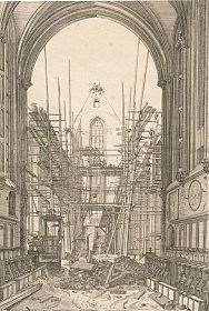 Nürnberg/Barfüßerkirche/Baugerüst : Kupferstich von Johann Andreas Graff, 1681 - Antiquariat Joseph Steutzer / Buch am Buchrain & Wasserburg am inn