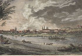 Gesamtansicht Bamberg von Norden : Kupferradierung von Friedrich Carl Rupprecht, 1817 - Antiquariat Joseph Steutzger / Wasserburg am Inn & Buch am Buchrain