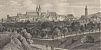 Freising von Norden (mit dem Domberg) : Stahlstich von Steinicken, aus : Schmid, Das Königreich Bayern, 1879-1881 - Antiquariat Joseph Steutzger / Buch am Buchrain & Wasserburg am Inn