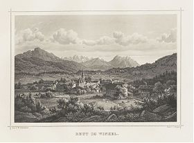 Reit im Winkel/Chiemgau : Stahlstich, Poppel/Scheuchzer, um 1880 - Antiquariat Joseph Steutzger / Buch am Buchrain & Wasserburg am Inn