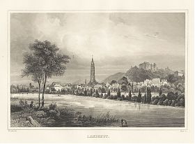 Landshut : Stahlstich von Kurz/Würthle, um 1880 - Antiquariat Joseph Steutzger / Buch am Buchrain & Wasserburg am Inn