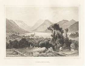SCHLIERSEE : Stahlstich v. Poppel/Würthle, um 1880 - Antiquariat Joseph Steutzger / Buch am Buchrain & Wasserburg am Inn