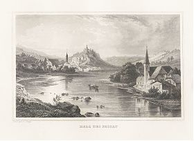 Hals/bei Passau : Stahlstich, Poppel/Scheuchzer, um 1880 - Antiquariat Joseph Steutzger / Buch am Buchrain & Wasserburg am Inn