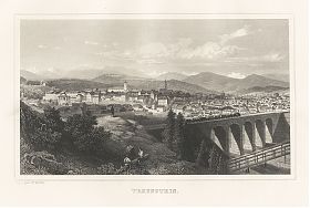 TRAUNSTEIN : Stahlstich von Würthle, um 1880 - Antiquariat Joseph Steutzger / Buch am Buchrain & Wasserburg am Inn