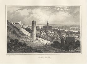 Landsberg am Lech : Stahlstich von Johann Poppel, um 1880 -  Antiquariat Joseph Steutzger / Buch am Buchrain & Wasserburg am Inn (gegr. 1982 in Eichstätt)