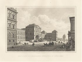 München/Kunstakademie : Stahlstich von Gunkel, um 1880 - Antiquariat Joseph Steutzger / Buch am Buchrain & Wasserburg am Inn