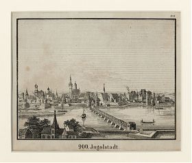 Ingolstadt : Lithographie, aus : Neue Bildergalerie für die Jugend - Antiquariat Joseph Steutzger / Wasserburg am Inn & Buch am Buchrain